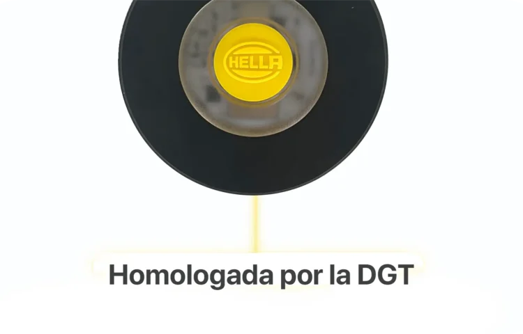 Señal V16 homologada. Baliza de Hella